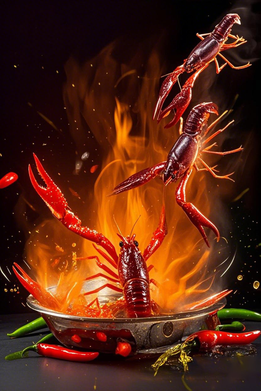 龙虾摄影海鲜烧烤火爆创意大片